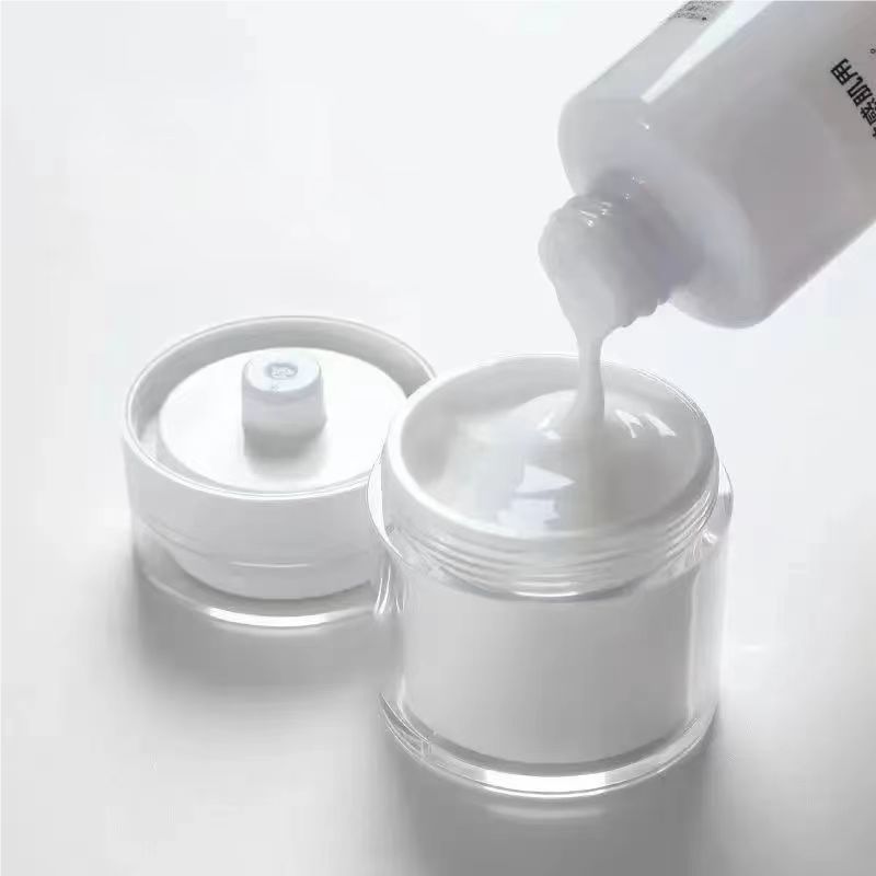 15g 30g 50g 100g Round PS Double Wall Airless Pump Face Cream Jar New Design