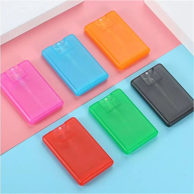 10ml 20ml Hand Sanitizer Pocket Perfume Credit Card Spray Bottle With Customized Logo