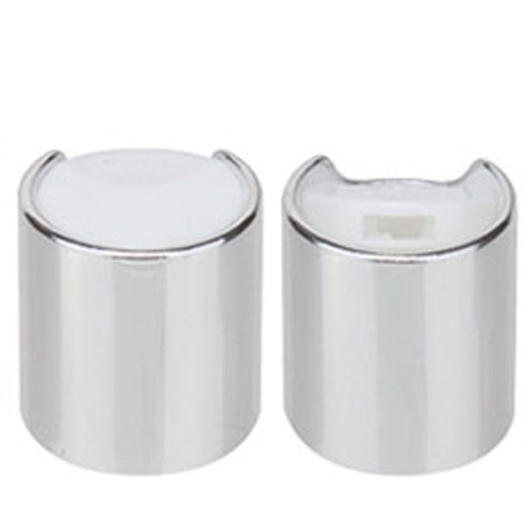 24/410 PP Ronde pers metalen dop Goud/Zilver Plastic Disc Top Lid UV Geprinte 24 mm schroefdop voor verschillende flessen voor persoonlijke verzorging