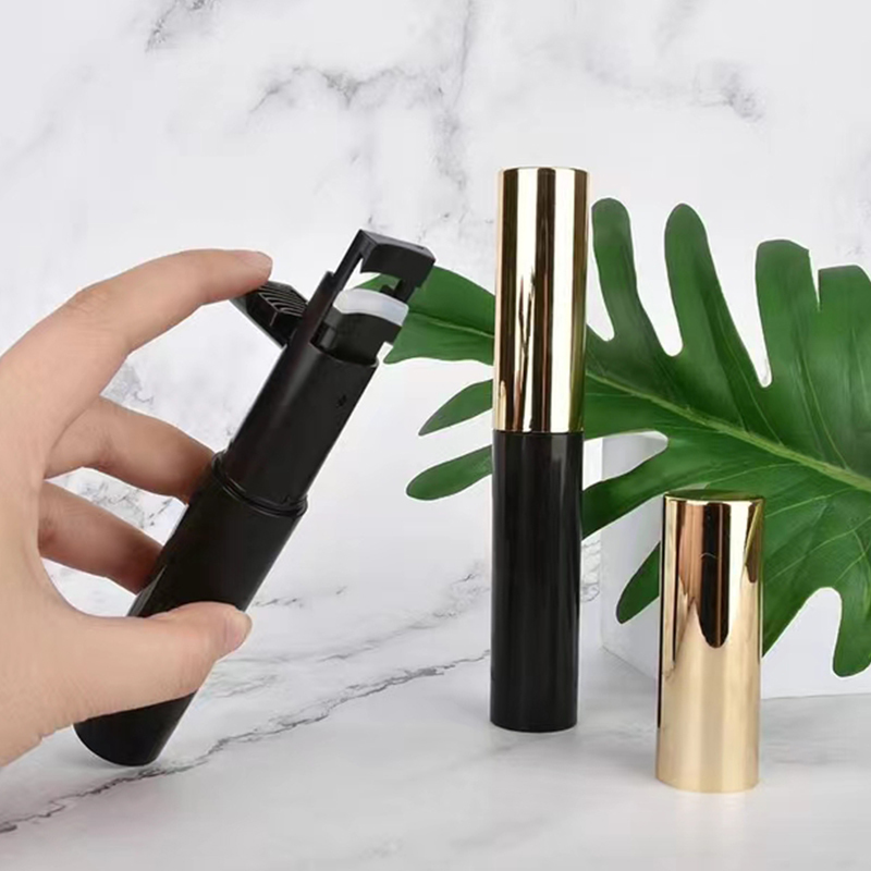 Leeg Mascara Fles, Glanzende Roze Plastic Mascara Tube Met Silicone Plastic Borstelstok Voor Mascara Oogletserum Verpakking