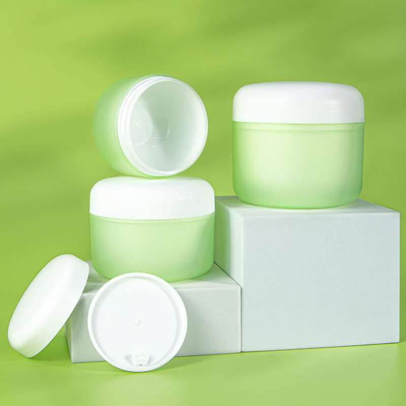 Matte Mold 50g 100g 200g PP Material Cream Jar with Hand-pull Gasket Support Printing