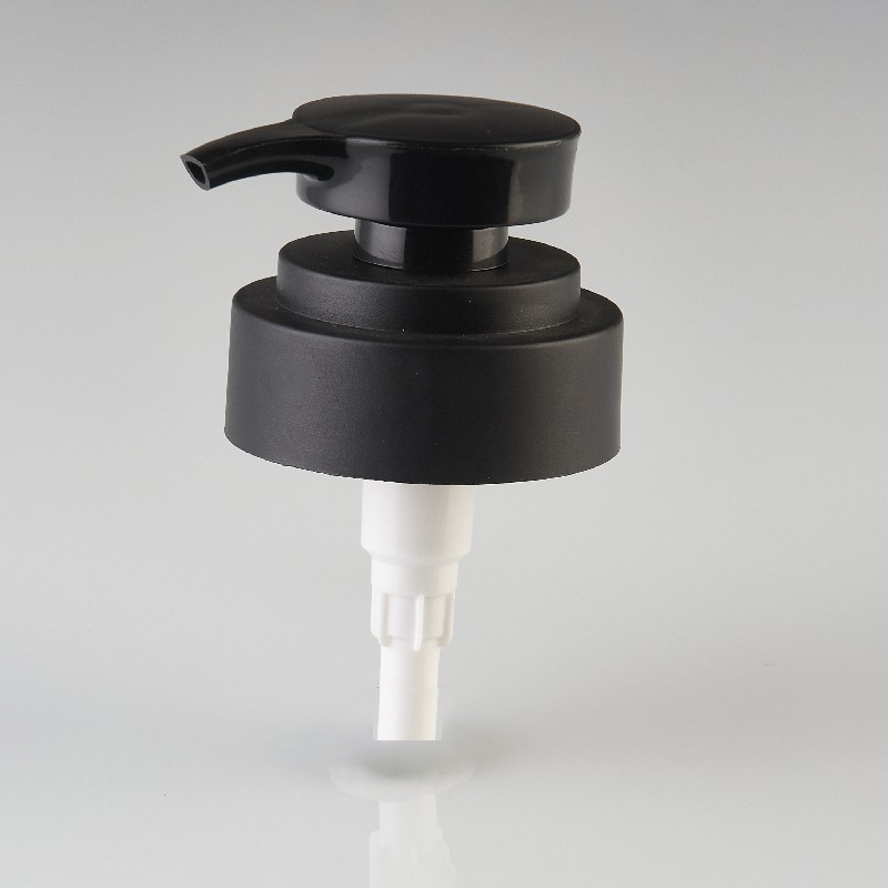 HDPE-plastic schroeflotionpomp met externe veer en 24 410 perskop voor shampoo en lichaamswas