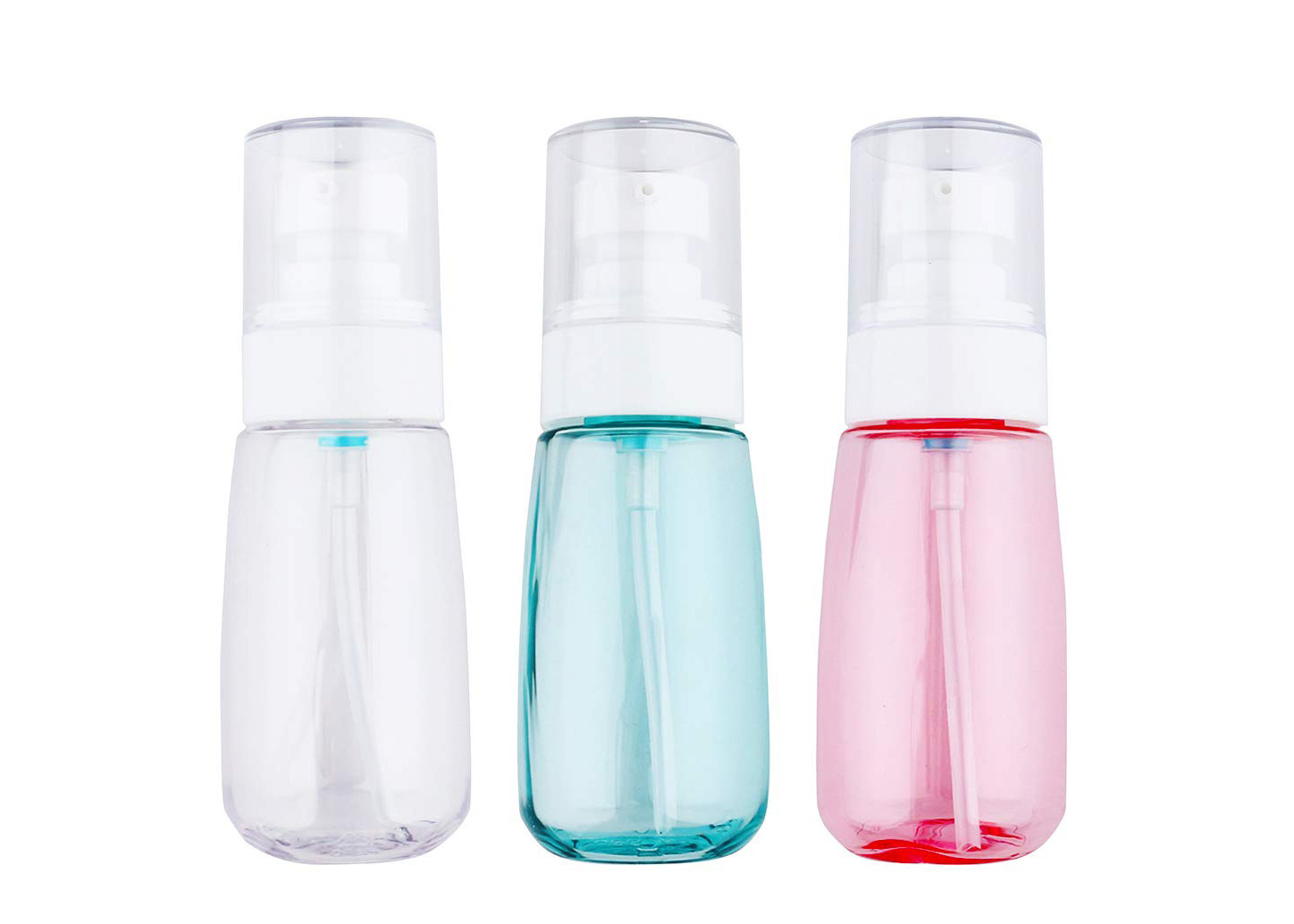 Blauwe Roze Kosmetische Plastic Flessen Aangepaste Capaciteit en Kleuren