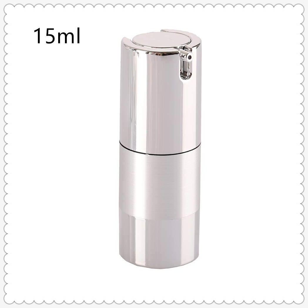 Op maat gemaakte 15 ml 30 ml 50 ml Plastic Airless Pump Vacuum Cosmetische fleslekkestof gecontroleerde dispensatie crème lotion verpakking