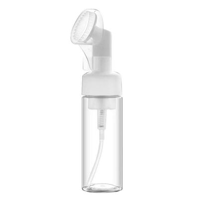 100 ml cosmetische siliconen borstel schuimpomp fles herbruikbare plastic dispenser voor gezichtsreiniger zeeppomp dispenser schuimfles