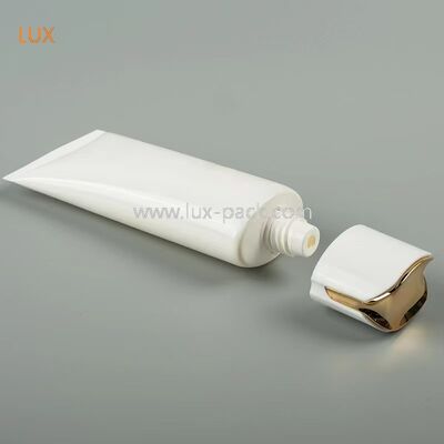 40 mm diameter PE cosmetische knijptube luxe gegalvaniseerde rand flip-dop lege huidverzorgingslotion