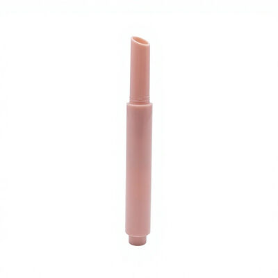 Oblique tip push Lipstick Tube 2.4g Glanzend Plastic Leeg Hoekige Lipbalsem Container Cosmetische Lipverpakking